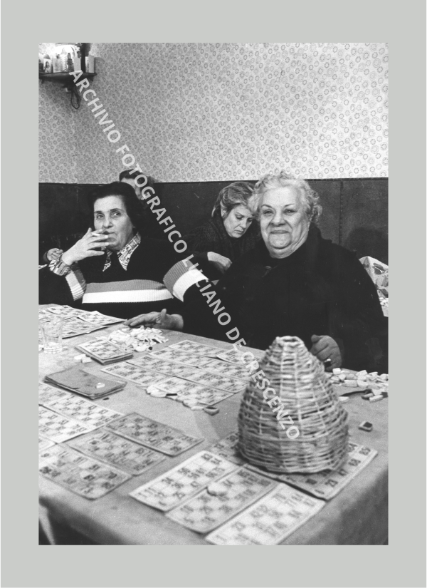Fotografia &laquo;Tombola&raquo;, dall'archivio di Luciano De Crescenzo